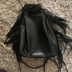 Victoria’s Secret backpack with Fringe Accent 🖤🛍️🎒🛍️🖤